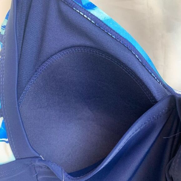 Peyton & Parker Blue Tankini Set Size 0X New - Picture 3 of 10